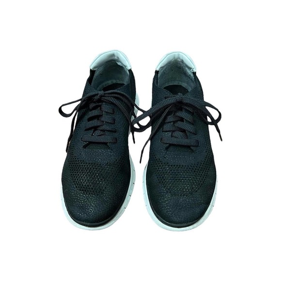 Vionic Sneakers Black and White Leather Tennis Shoes Memory Foam Size 5 - Picture 3 of 6